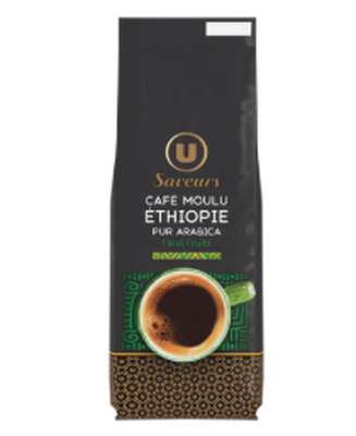 Café moulu Ethiopie, U Saveurs (250 g)