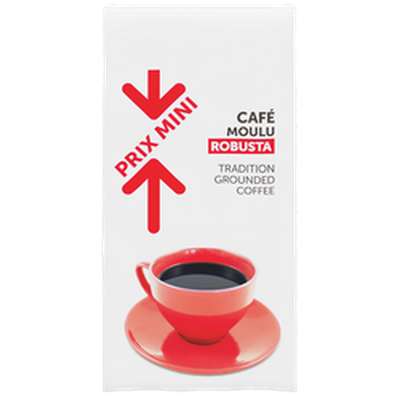 Café moulu Robusta, Prix mini (250 g)