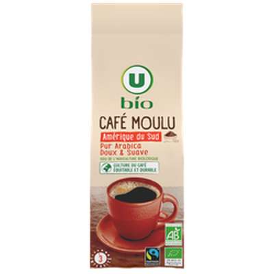 Café moulu Amérique du Sud BIO, U BIO (250 g)