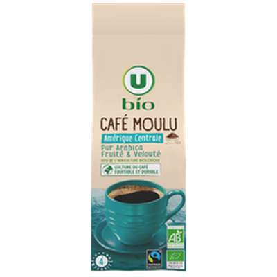Café moulu pur arabica Amérique Centrale BIO, U BIO (250 g)