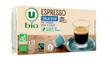 Café espresso décafeiné compatible Nespresso BIO, U BIO (x 11)