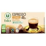 Café espresso Ethiopie compatible Nespresso BIO, U BIO (x 11)
