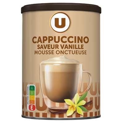 Préparation cappuccino saveur vanille soluble, U (250 g)