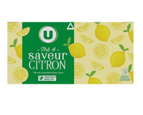 Thé noir saveur citron , U (25 sachets)