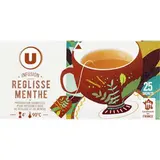Infusions réglisse et menthe, U (x 25)