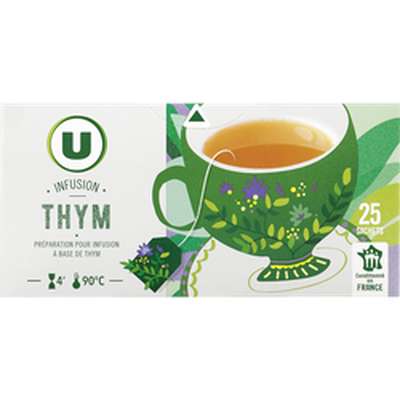 Infusion thym, U (x 25 sachets)