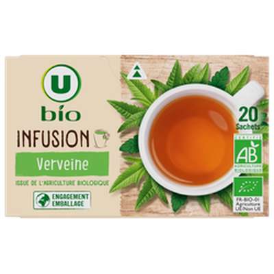 Infusion verveine, U Bio (20 sachets, 26 g)