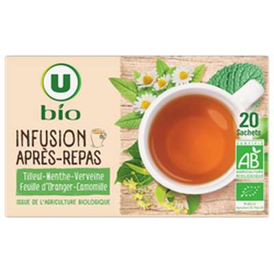 Infusion après repas, U Bio (x 20 sachets, 30 g)