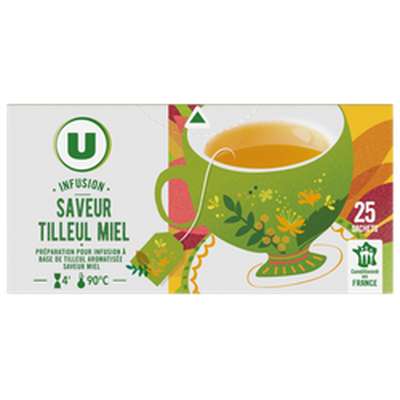 Infusion tilleul miel, U (x 25 sachets)