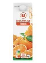 Pur jus d'orange sans pulpe, U (1 L)
