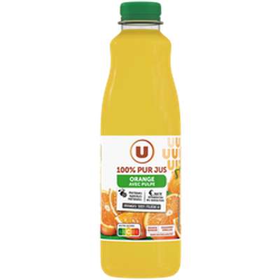 Pur jus d'orange avec pulpe, U (1,5 L)