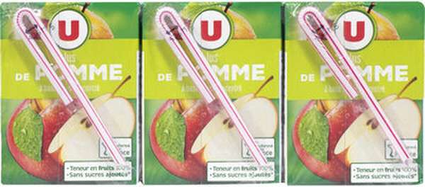 Jus à base de concentré de pomme, U (6 x 20 cl)