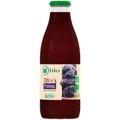 Jus de pruneau obtenu par extraction hydrique BIO, U BIO (75 cl)