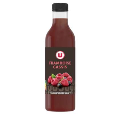 Nectar framboise et cassis, U (75 cl)