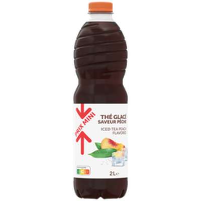 Boisson thé glacé saveur pêche, PRIX MINI (2 L)