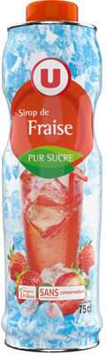 Sirop de fraise, U (75 cl)