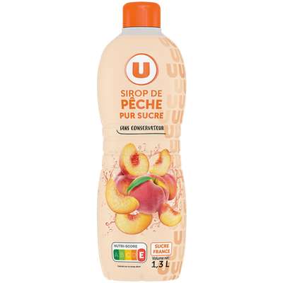 Sirop de pêche, U (1,3 L)