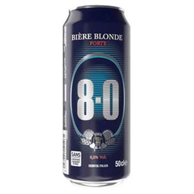 Bière blonde forte, U, 8° (50 cl)