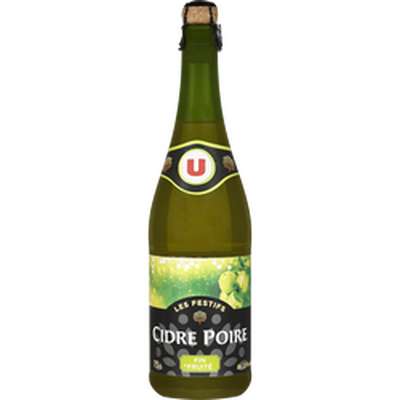 Cidre poiré Les Festifs", U 2.5° (75 cl)