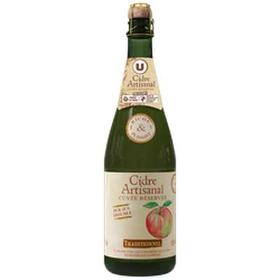 Cidre artisanal Traditionnel BIO, U 5.5° (75 cl)
