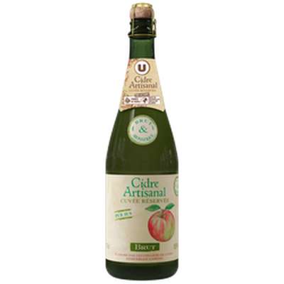 Cidre artisanal Brut BIO, U (75 cl)