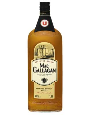 Blended Scotch Whisky 3 ans d'âge Mac Gallagan 40°, U (1.5 l)