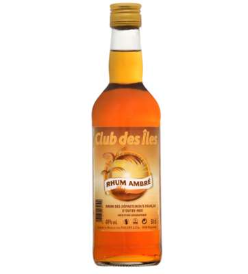 Rhum traditionnelle ambré 40°, Prix Mini (50 cl)