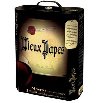 Merlot vin de table, Vieux Papes (3 L)