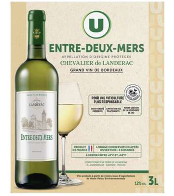 Entre Deux Mers AOP blanc, U (BIB 3 L)