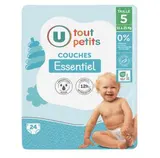 Couches essentiel T5/ 11-25kg, U Tout Petits (x 24)