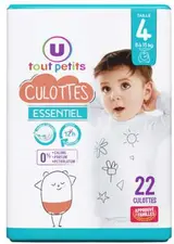 Culottes essentiel T4 - 8/15kg, U Tout Petits (x 22)