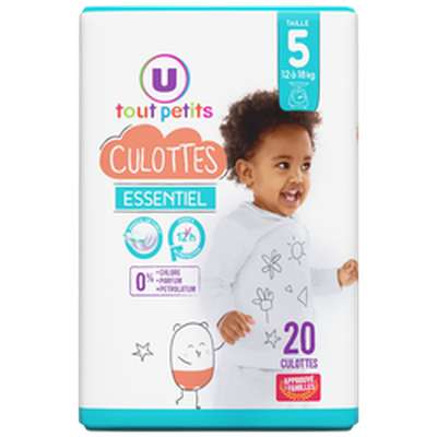 Culottes essentiel T5 - 12/18kg, U Tout Petits (x 20)