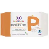 Lingettes papier toilette, U Tout Petits (x 60)