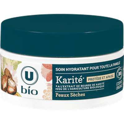 Soin hydratant pour toute la famille au karité, U Bio (50 ml)