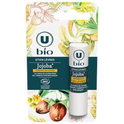 Stick à lèvres au jojoba Bio, U Bio