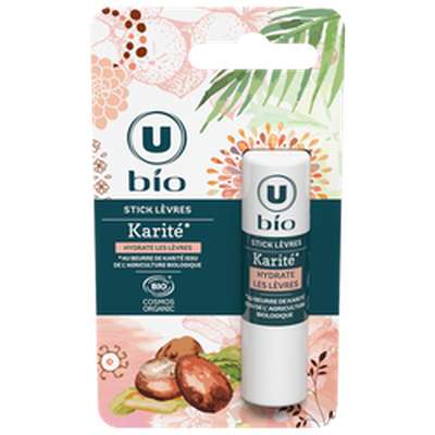 Stick à lèvres au karité Bio, U Bio