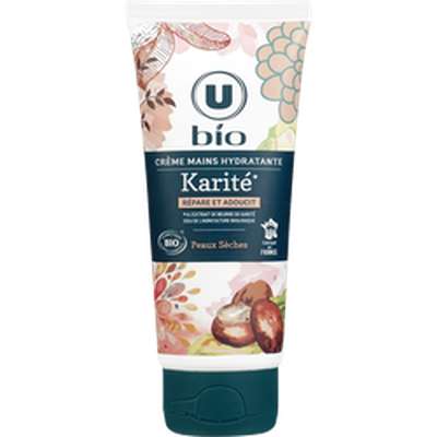 Crème hydratante pour les mains au karité, U Bio  (100 ml)