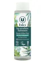 Eau micellaire hydratante à l'aloe vera, U Bio (400 ml)