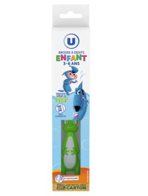 Brosse à dents pour enfant 3/6ans, U Mat & Lou