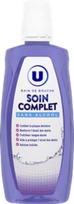 Bain de bouche soin complet sans alcool, U (500 ml)