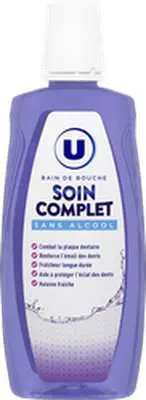 Bain de bouche soin complet sans alcool, U (500 ml)
