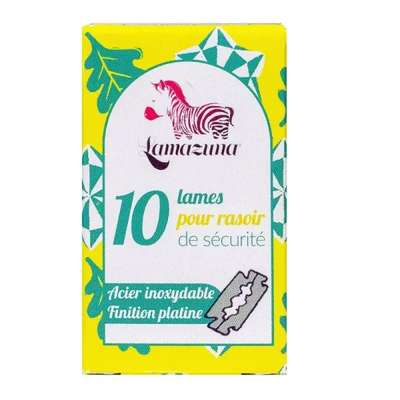 Recharge de lames pour rasoir de sécurité, Lamazuna (x 10 lames)