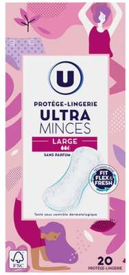 Protège-lingerie ultra minces large, U (x 20)