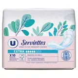 Serviettes incontinence extra, U (x 10)