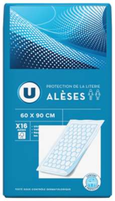 Alèses pour adulte - 60x90cm, U (x 16)