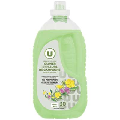 Lessive liquide parfum olivier & fleurs de campagne, U (30 lavages = 1,5 L)