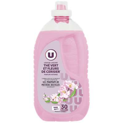 Lessive liquide parfum thé vert & fleurs de cerisier, U (30 lavages = 1,5 L)