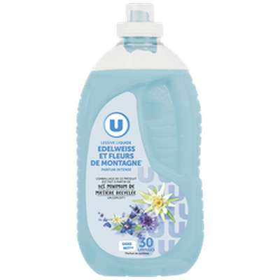 Lessive liquide parfum edelweiss & fleurs de montagne, U (30 lavages = 1,5 L)