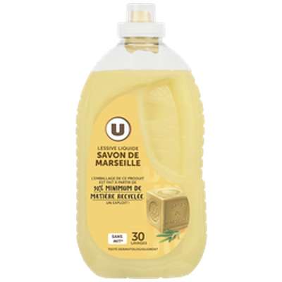 Lessive liquide au savon de Marseille, U (1,5 L)