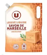Lessive liquide éco-recharge au savon de marseille, U (30 lavages = 1,5 L)